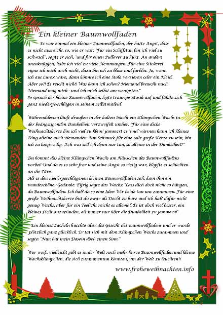 Kurze Weihnachtsgeschichte